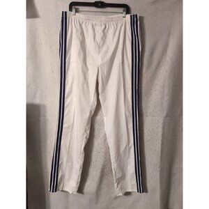 Volleys White Blue Striped Vintage Windbreaker Pants Size XL